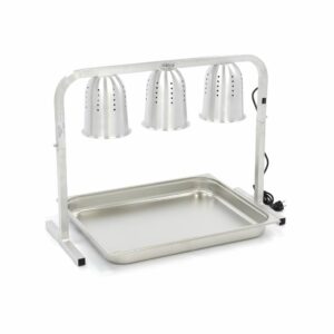 Lampă de Încălzire - 3 Zone de Încălzire - incl. 3 Lămpi și 1 x GN 2/1 Containere