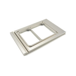 Tavă pentru meniuri 225 x 175 mm - mică - 2 compartimente