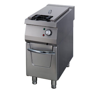 Premium Friteuză - 1 x 22 L - Unitate Unică - 90 cm Adâncime - cu Robinet de Scurgere - Electric