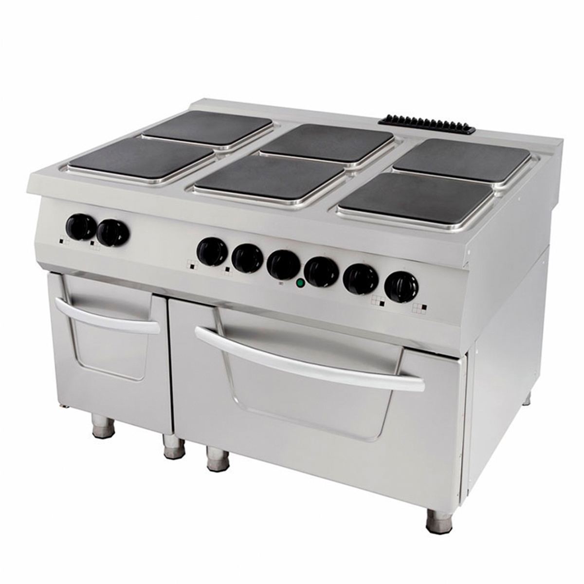 Premium Aragaz - 6 Arzătoare - Unitate Triplă - 90 cm Adâncime - incl. Cuptor - Electric