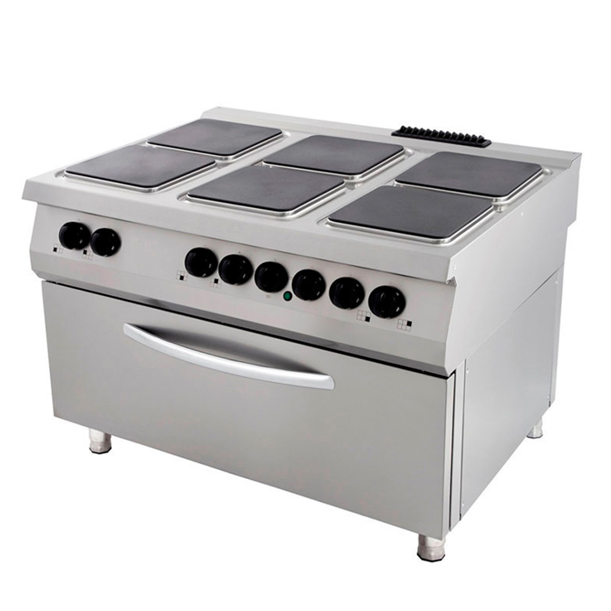 Premium Aragaz - 6 Arzătoare - Unitate Triplă - 90 cm Adâncime - incl. Cuptor - Electric