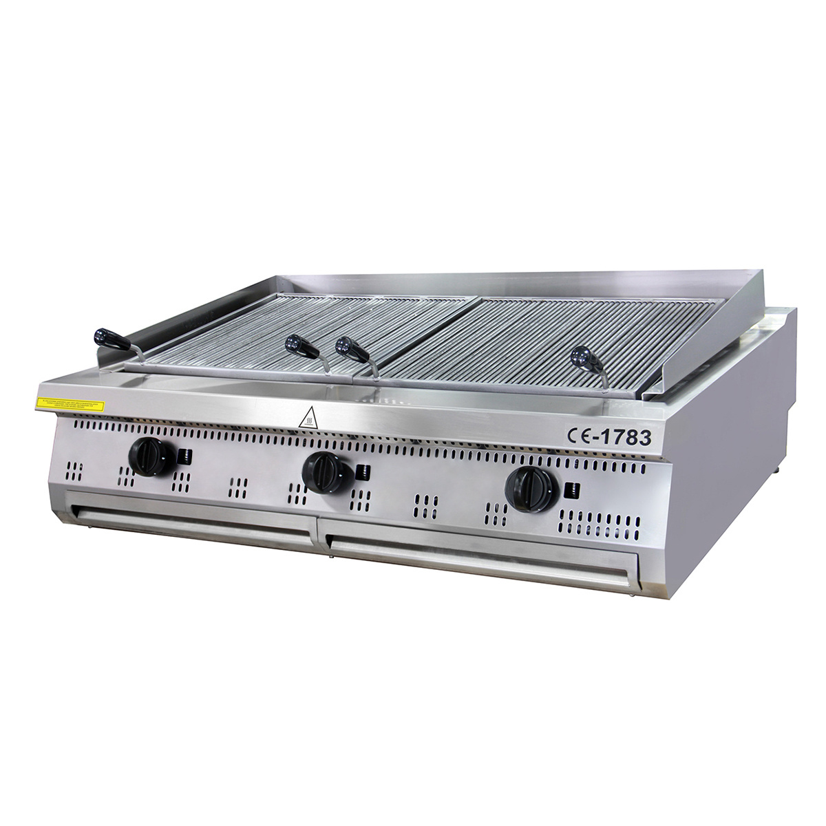 Premium Chargrill - 3 Zone - Unitate Triplă - 90 cm Adâncime - Gaz