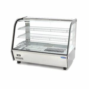 Vitrină care Menține Alimentele Calde - 160 L - 85,6 cm - 3 Rafturi