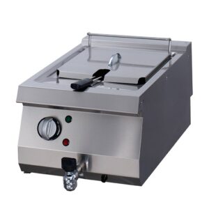 Heavy Duty Friteuză - 1 x 12 L - Unitate Unică - 70 cm Adâncime - cu Robinet de Scurgere - Electric