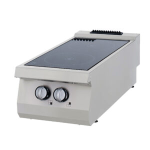 Heavy Duty Aragaz cu Infraroșu - 2 Arzătoare - Unitate Dublă - 70 cm Adâncime - Electric
