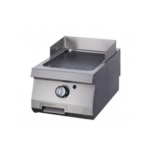 Heavy Duty Grill cu Placă - Cromat Canelat - Unitate Unică - 70 cm Adâncime - Gaz