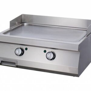 Heavy Duty Grill cu Placă - Cromat Neted - Unitate Dublă - 70 cm Adâncime - Gaz