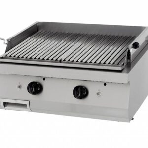Heavy Duty Grill cu Rocă Vulcanică - Unitate Dublă - 70 cm Adâncime - Gaz