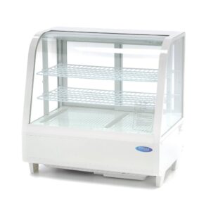 Vitrină Frigorifică Rotundă - 100 L - 68 cm - Alb