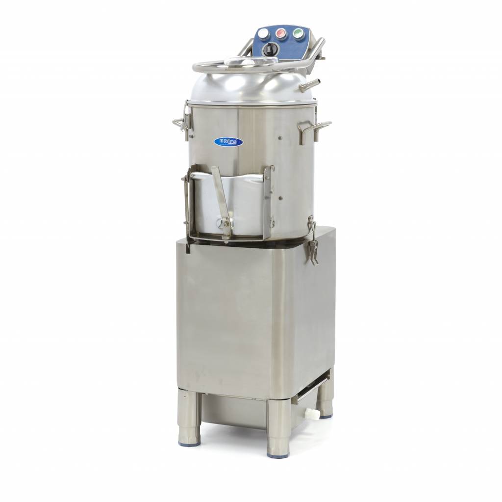 Mașină de Curățat Cartofi - 15 kg - 300 kg/O - Cronometru Incorporat