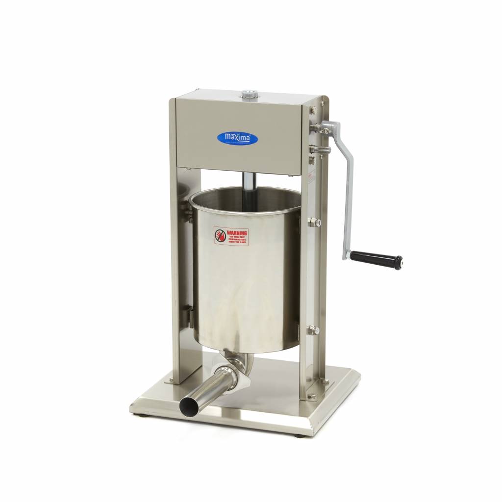 Umplător de Cârnați - 10 L - Verticală - incl. 4 Tuburi de Umplere
