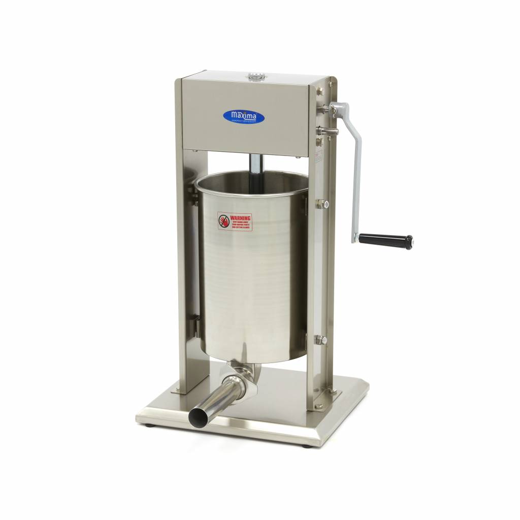 Umplător de Cârnați - 12 L - Verticală - incl. 4 Tuburi de Umplere