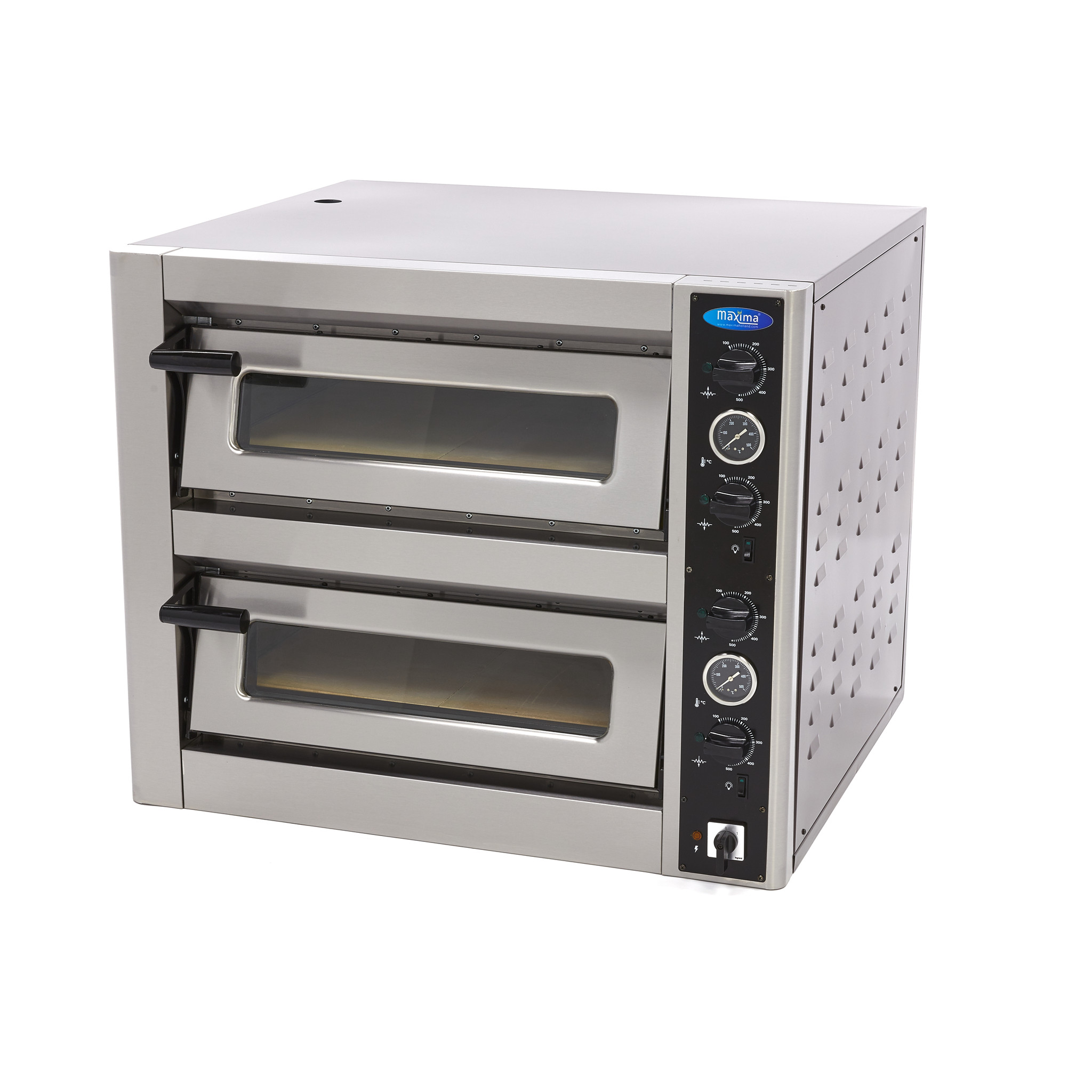 Cuptor de Pizza - se potrivește 4 x Ø30 cm Pizzas - cu Două Etaje