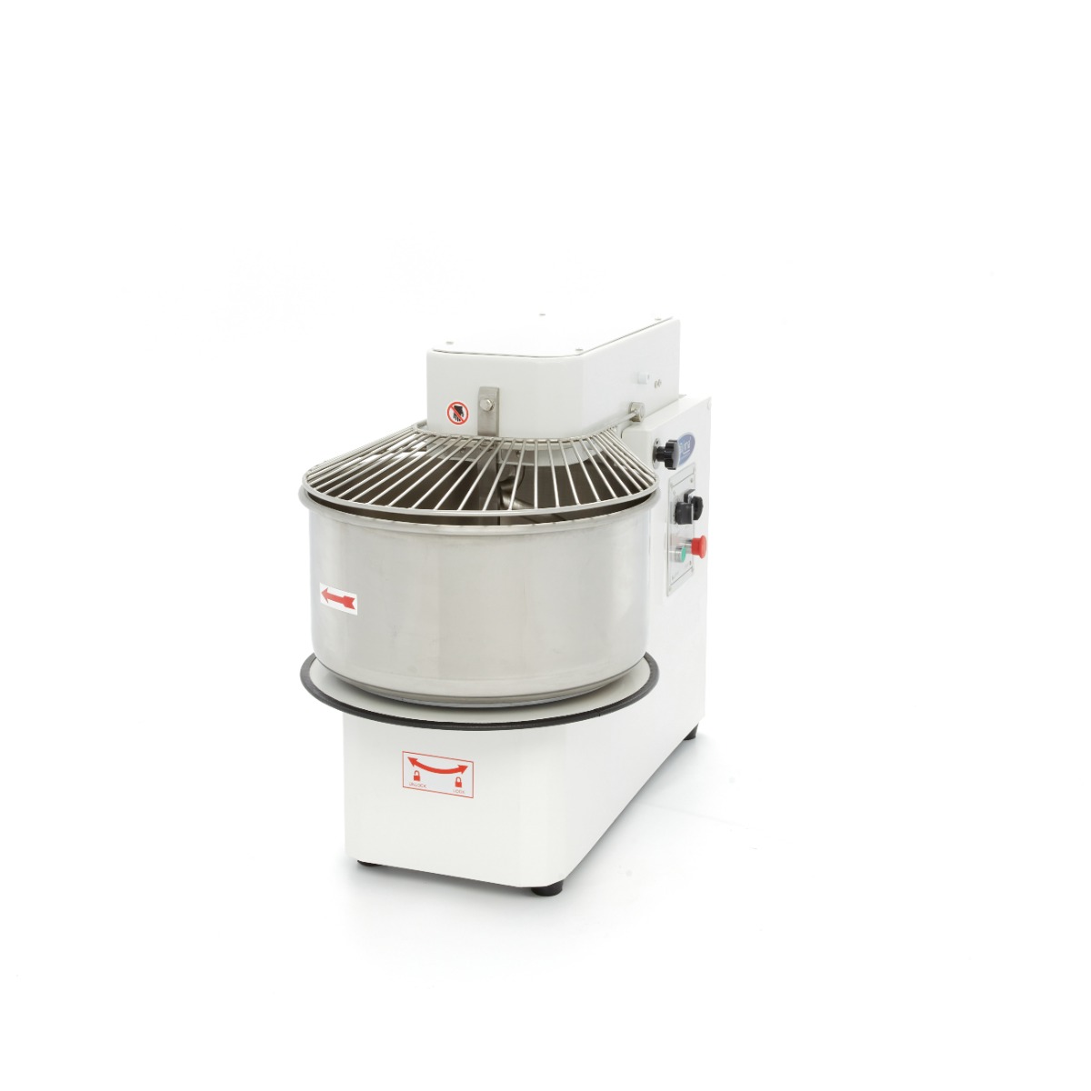 Malaxor Aluat - 50 L - 30 kg Aluat - 2 Viteze - Bol Detașabil - 400V