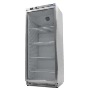 Frigider - 600 L - Oțel Inoxidabil - cu Ușă de Sticlă