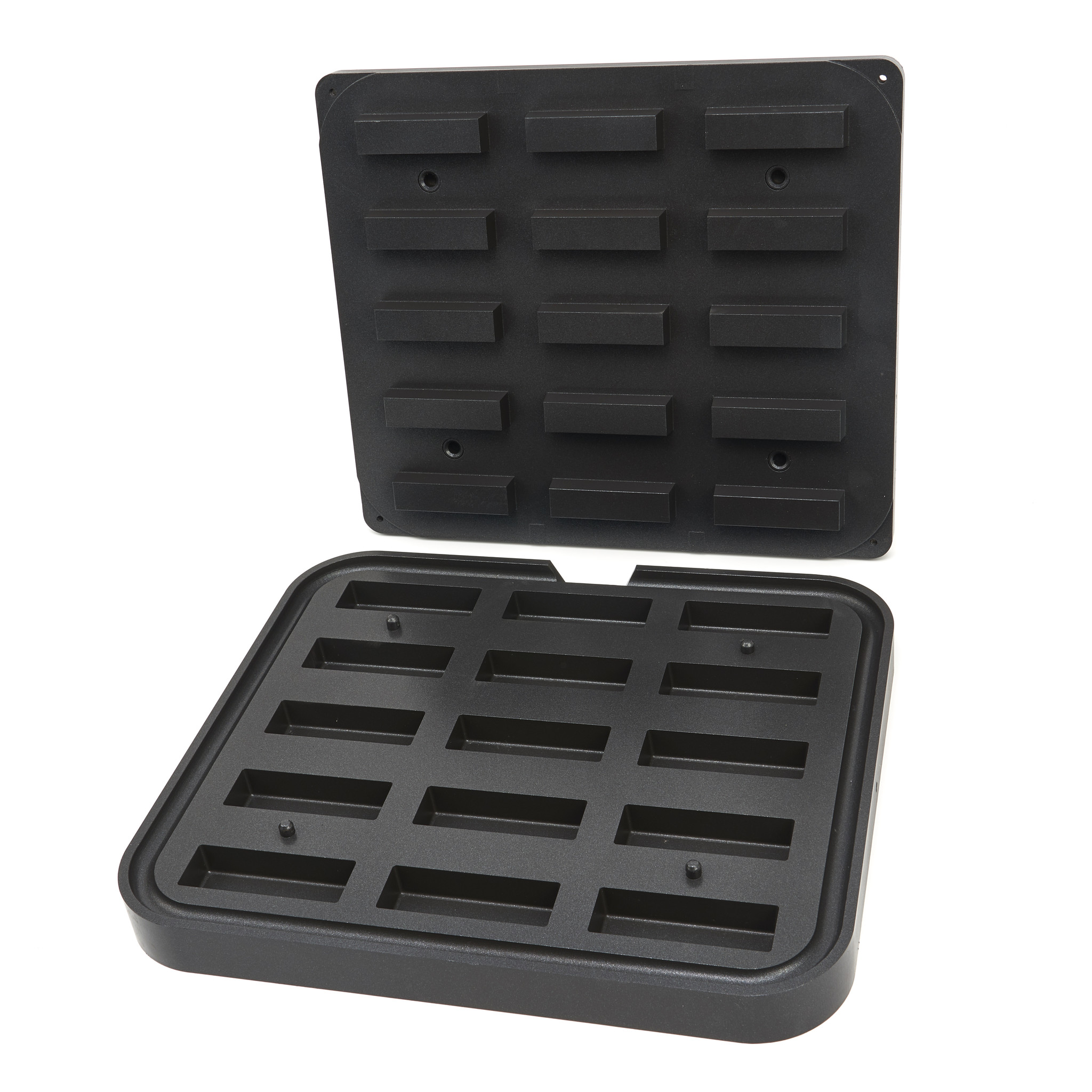Formă de tartă - dreptunghiulară - 90x30/85x26 mm - 15 bucăți
