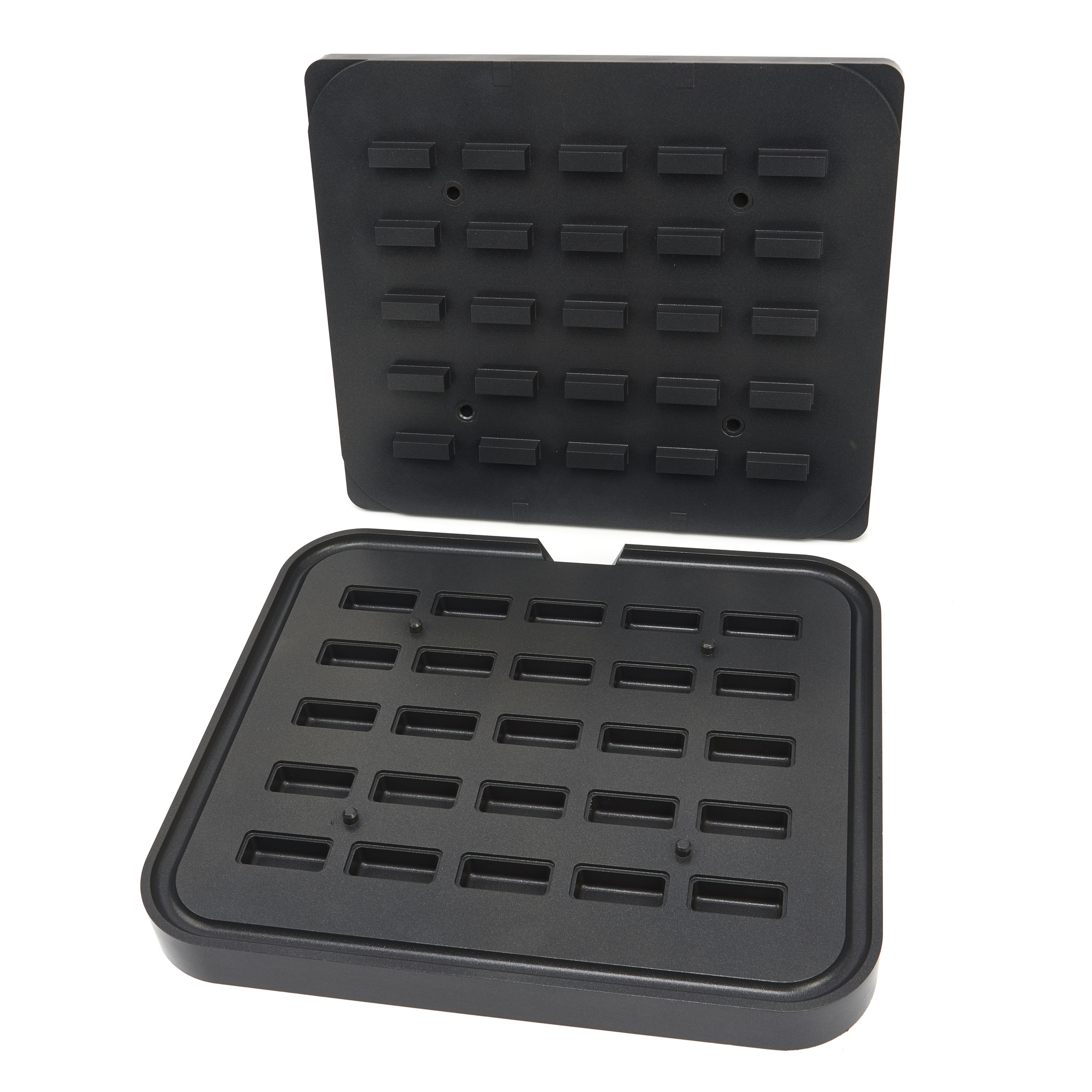 Formă de tartă - dreptunghiulară - 50x23/42x17 mm - 25 bucăți