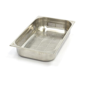 Recipient Gastronorm - GN 1/1 - 10 cm Adâncime - Oțel inoxidabil - Perforat