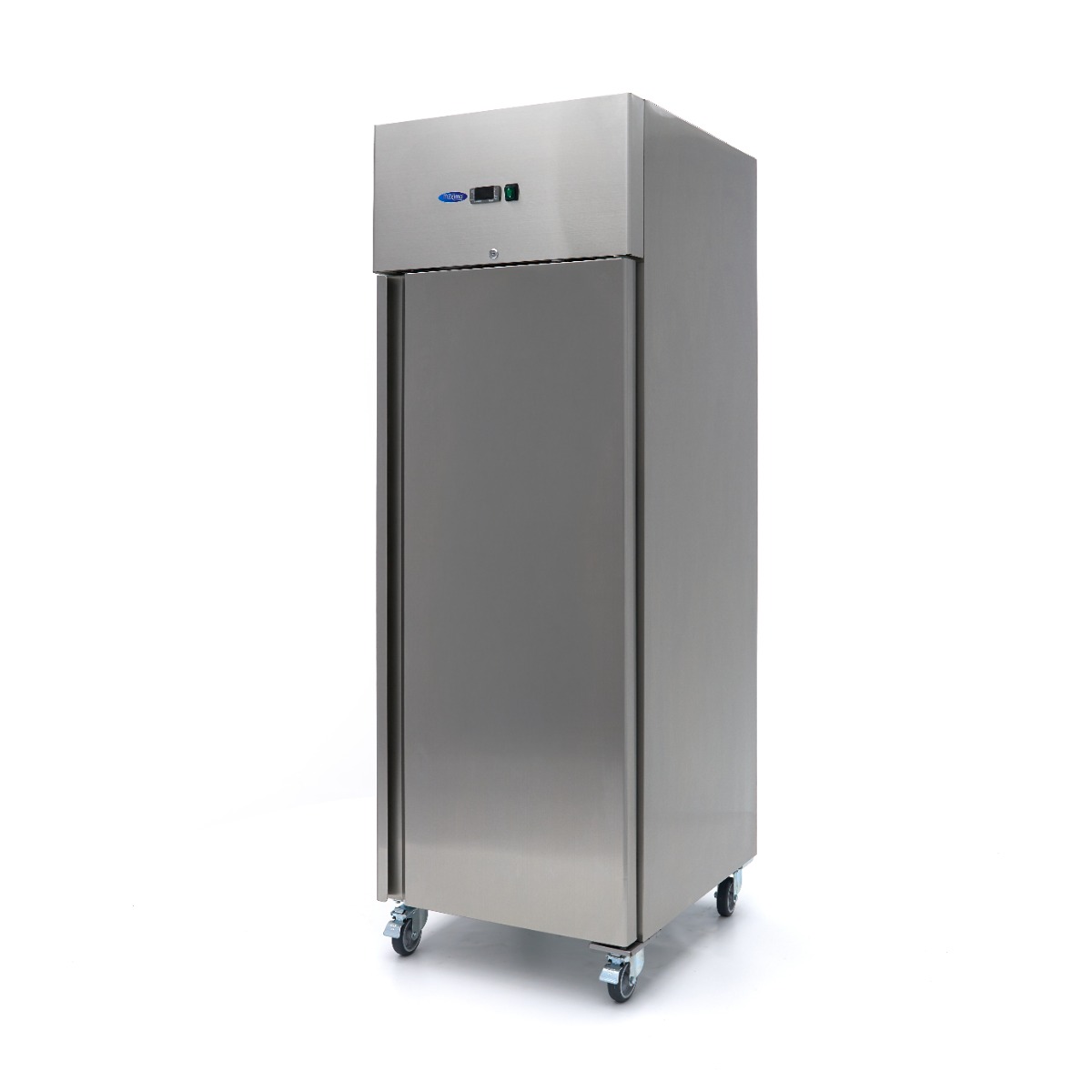Congelator - 600 L - 3 Rafturi Reglabile (GN 2/1) - Oțel Inoxidabil - pe Roți