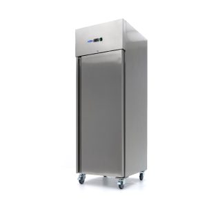 Frigider - 600 L - 3 Rafturi Reglabile (GN 2/1) - Oțel Inoxidabil - pe Roți