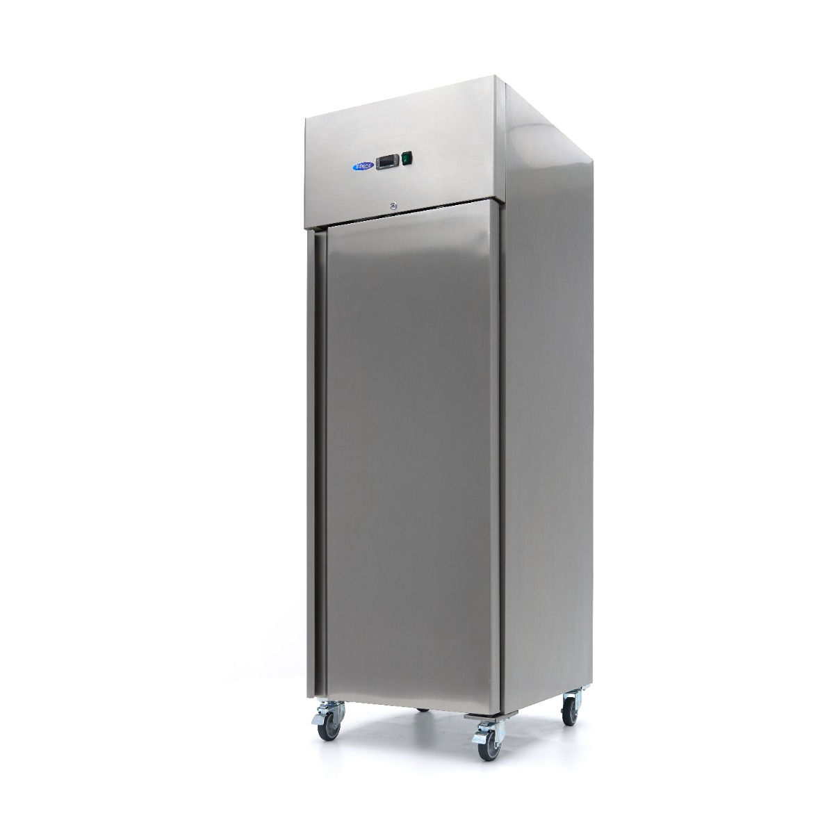 Frigider - 600 L - 3 Rafturi Reglabile (GN 2/1) - Oțel Inoxidabil - pe Roți