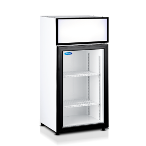 Frigider pentru Băuturi cu Vitrină - 50L - 2 Rafturi Reglabile
