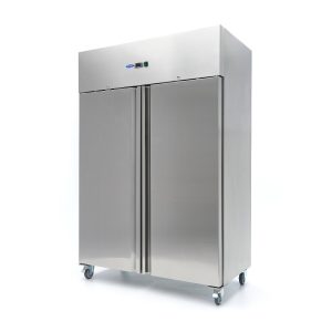Congelator - 800 L - 6 Rafturi Reglabile - Oțel Inoxidabil - pe Roți
